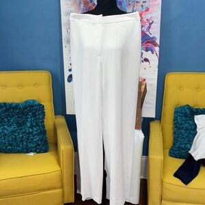 H&M White Wide Leg Women's Pants size 8